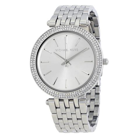 michael kors watch silver women's